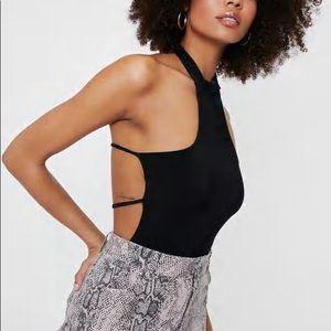 Detailed backless Black bodysuit SIZE 0 (S)